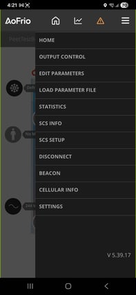 Fieldapp_Menu_SCS800_ENG