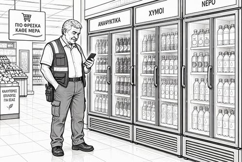 Service Technician in Greek supermarket