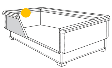 cabinet4_horizontal refrigerated display cabinet with static cooling