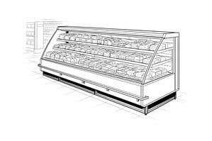 cabinet_semiverticalrefrigerateddisplaydrawing