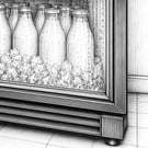 Iced up bottle cooler
