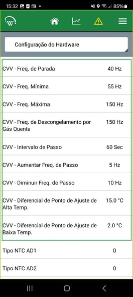 Configuração de hardware (Field app)