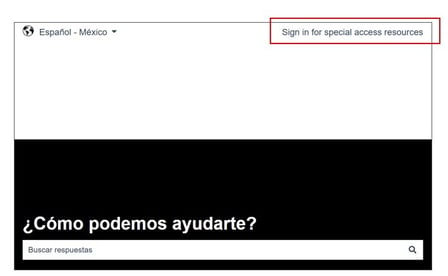 Iniciar sesión para acceder a recursos especiales
